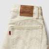 Levi's Short Oversize Donna Vita Alta Denim Bianco Snowing In LA A93110007