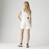 Levi's Short Oversize Donna Vita Alta Denim Bianco Snowing In LA A93110007