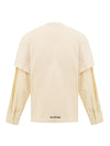 Balenciaga Layered T-Shirt Color Crema da uomo