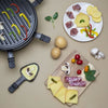 WEASY LUGA60 - Raclette e grill per 4 persone - 900W - Rivestimento antiaderente - 30x30cm - Piatto rimovibile