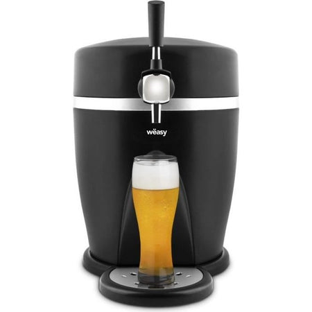 WEASY PINT568 - Erogatore birra 5L - Temperatura da 3 a 6C - 60W - Manico e vaschetta raccogligocce estraibile - Piedini antiscivolo