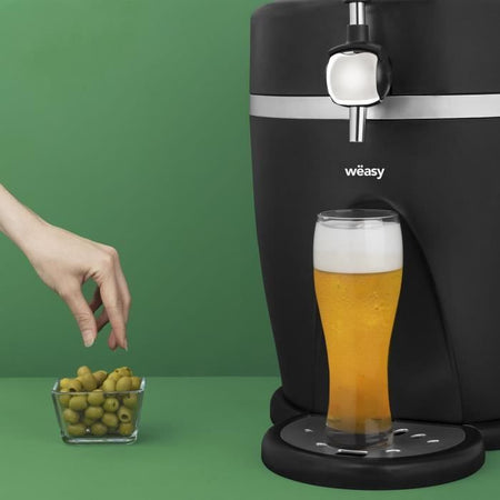 WEASY PINT568 - Erogatore birra 5L - Temperatura da 3 a 6C - 60W - Manico e vaschetta raccogligocce estraibile - Piedini antiscivolo