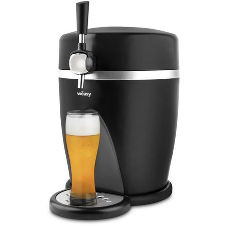 WEASY PINT568 - Erogatore birra 5L - Temperatura da 3 a 6C - 60W - Manico e vaschetta raccogligocce estraibile - Piedini antiscivolo