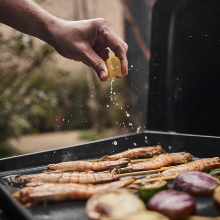 Piastra a gas - WEBER - 43 cm - Nero