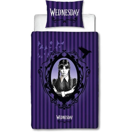 Completo letto reversibile - MERCOLED - Microfibra - 1 copripiumino 140 x 200 cm + 1 federa 63 x 63 cm