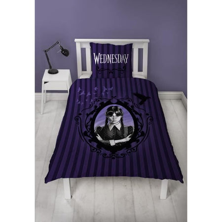 Completo letto reversibile - MERCOLED - Microfibra - 1 copripiumino 140 x 200 cm + 1 federa 63 x 63 cm