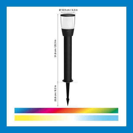 Starter kit terminale connesso da esterno WIZ ELPAS 12V - Girandole - Alluminio - LED integrato - Nero