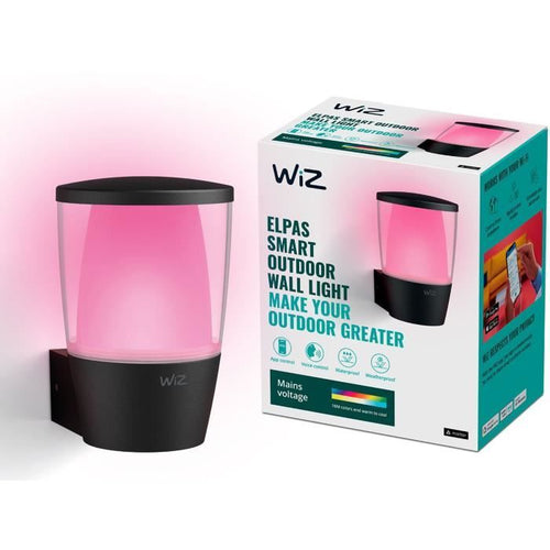 Lampada da parete WIZ ELPAS - Connessa - Esterno - Nera