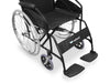 Sedia a rotelle pieghevole in acciaio Wellcore