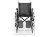 Carrozzina Wellcore con pedana elevabile in acciaio