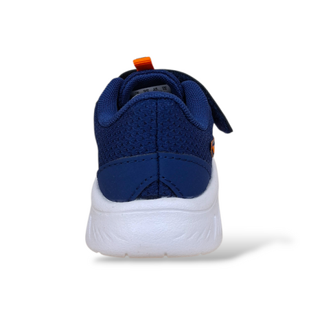 Puma FlexFocus Sneakers Bambino Blu Arancione – Leggere con Velcro | Taglie 20-27