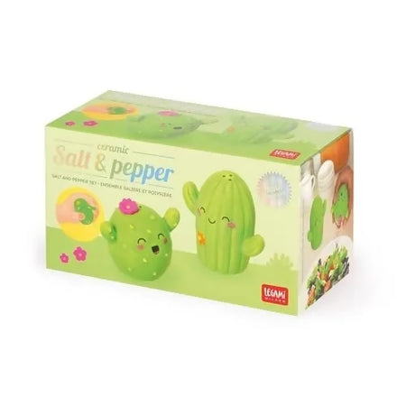 Set Sale e Pepe in Ceramica - Salt & Pepper - Cactus Legami