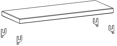 Piano verniciato aggiuntivo cm. 80x70 da magazzino