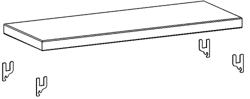 Piano verniciato aggiuntivo cm. 91x70 da magazzino