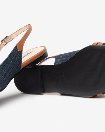 NeroGiardini Donna Ballerine in Tessuto e Pelle