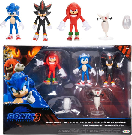 Sonic 3 Movie Multipack - Action Figure 6 cm Ispirate al Film,