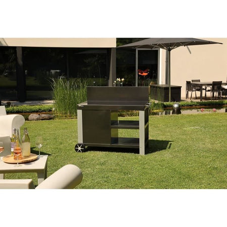 Carrello di servizio - COOK'IN GARDEN - Nova 110 - Con alzatina - 100% metallo