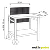 Carrello di servizio - COOK'IN GARDEN - Reva 80 - 100% metallo