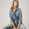 Levi's Camicia Donna Iconic Western in Denim Blu Bite Back Regular Fit