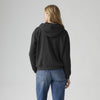 Levi's Felpa Donna con Cappuccio Logo Anthracite Night Nero Regular Fit