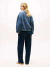 Felpa donna Tommy Hilfiger relaxed fit in cotone con stemma ricamato – WW0WW48733C1G