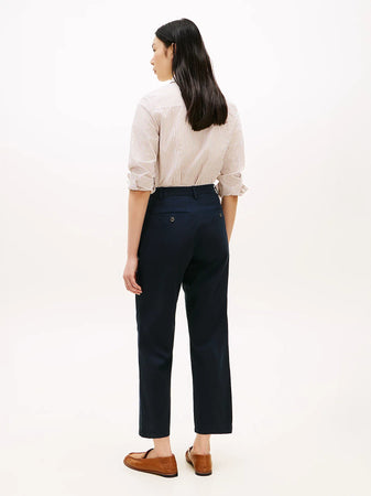 Pantalone donna chino Tommy Hilfiger slim fit in cotone stretch washed – WW0WW49647C1G
