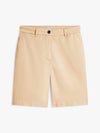 Shorts donna Tommy Hilfiger chino regular fit beige washed WW0WW49648AEG