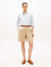 Shorts donna Tommy Hilfiger chino regular fit beige washed WW0WW49648AEG