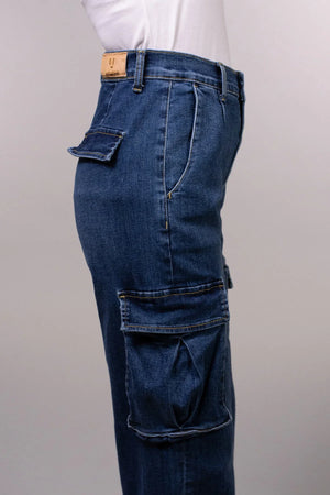 White Wise jeans donna mod Andrea Cargo