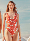 Costume Intero Gisela 2/30180U con Stampa Coralli