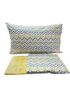Completo Lenzuola Casa Giulia Chevron Matrimoniale Percalle di Cotone