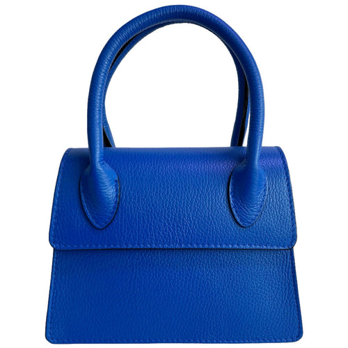 Modarno Borsetta donna trapezio in vera pelle dollaro 21x8x16 cm