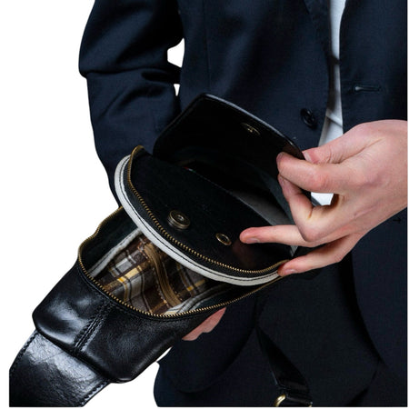 Modarno Borsa Uomo in vera pelle Marsupio Monospalla Jump