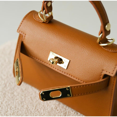 Modarno Borsetta donna "Kelly" in vera pelle Saffiano  21x8x14 cm