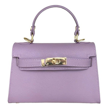 Modarno Borsetta donna "Kelly" in vera pelle Saffiano  21x8x14 cm
