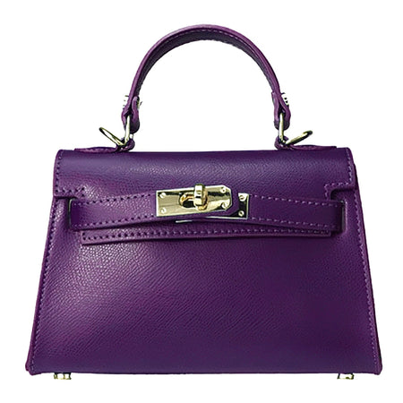 Modarno Borsetta donna "Kelly" in vera pelle Saffiano  21x8x14 cm