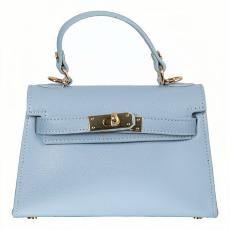 Modarno Borsetta donna "Kelly" in vera pelle Saffiano  21x8x14 cm