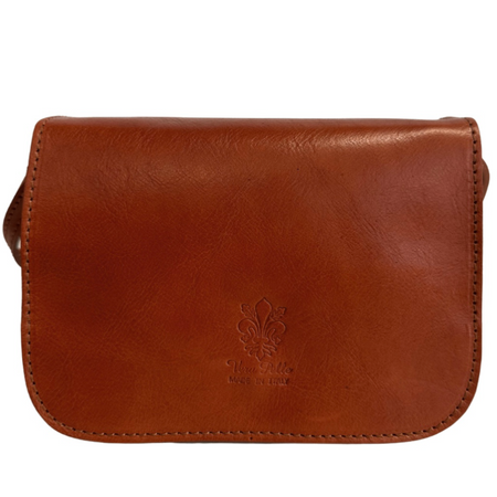 Modarno Borsa a Tracolla in Vera Pelle Conciata al Vegetale 20 x 7 x 15 cm