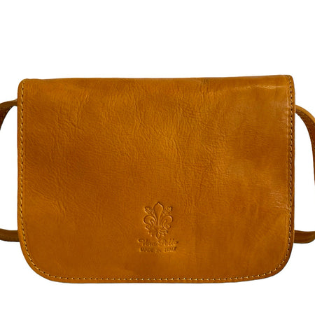 Modarno Borsa a Tracolla in Vera Pelle Conciata al Vegetale 20 x 7 x 15 cm