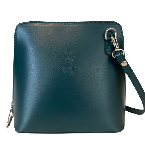 Modarno Borsetta a tracolla in vera pelle utility 18x8x16 cm