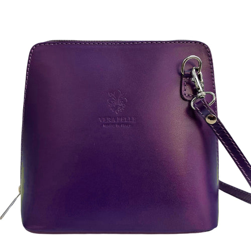 Modarno Borsetta a tracolla in vera pelle utility 18x8x16 cm