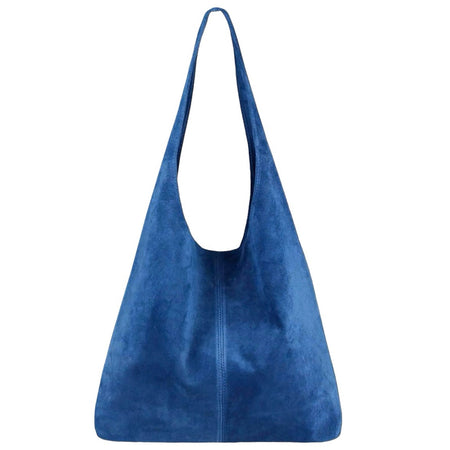 Modarno Borsa a tracolla da donna in pelle scamosciata pochette, borsa a tracolla, shopper, da donna, in vera pelle