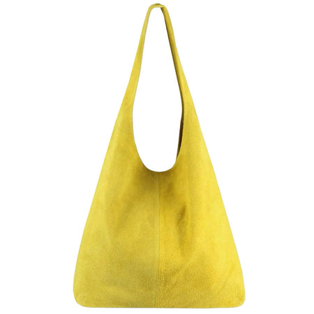 Modarno Borsa a tracolla da donna in pelle scamosciata pochette, borsa a tracolla, shopper, da donna, in vera pelle