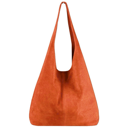 Modarno Borsa a tracolla da donna in pelle scamosciata pochette, borsa a tracolla, shopper, da donna, in vera pelle