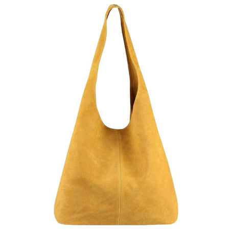 Modarno Borsa a tracolla da donna in pelle scamosciata pochette, borsa a tracolla, shopper, da donna, in vera pelle