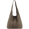 Modarno Borsa a tracolla da donna in pelle scamosciata pochette, borsa a tracolla, shopper, da donna, in vera pelle