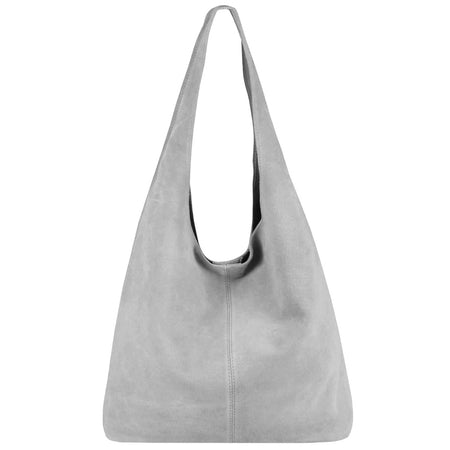 Modarno Borsa a tracolla da donna in pelle scamosciata pochette, borsa a tracolla, shopper, da donna, in vera pelle