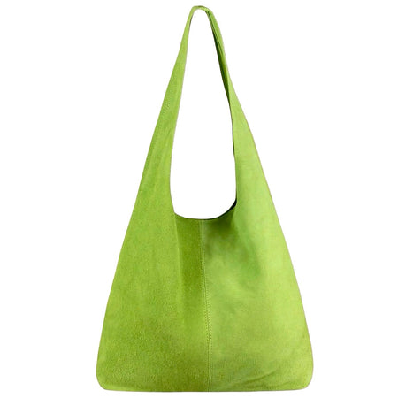 Modarno Borsa a tracolla da donna in pelle scamosciata pochette, borsa a tracolla, shopper, da donna, in vera pelle