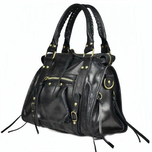 Modarno Borsa Confy in vera pelle made in Italy 26x12x20 cm