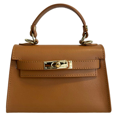 Modarno Borsetta donna Kelly in vera pelle Saffiano  21x8x14 cm